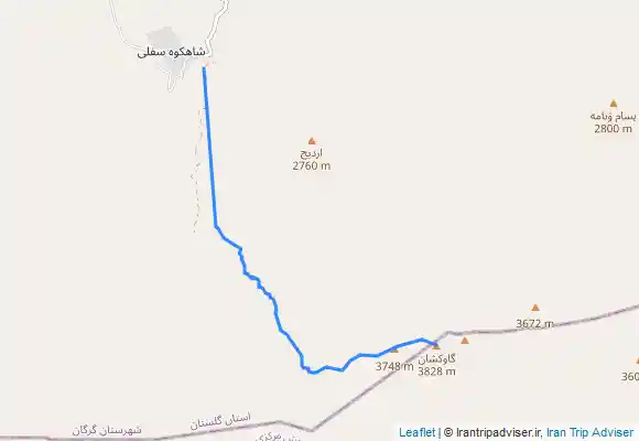 ترک جی پی اس صعودبه قله گاوکشان،بام استان گلستان
