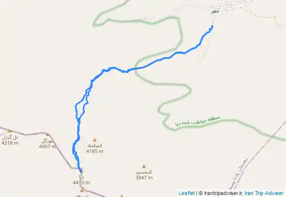 ترک جی پی اس قله قاش مستان