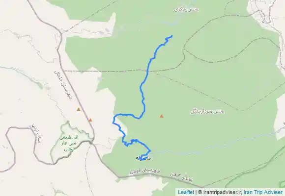 ترک جی پی اس پیمایش ماسوله به ماسال (روستای چسلی)