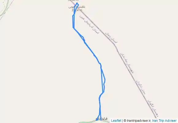 ترک جی پی اس قله بلقیس ، سیمرغ استان زنجان به ارتفاع 3315