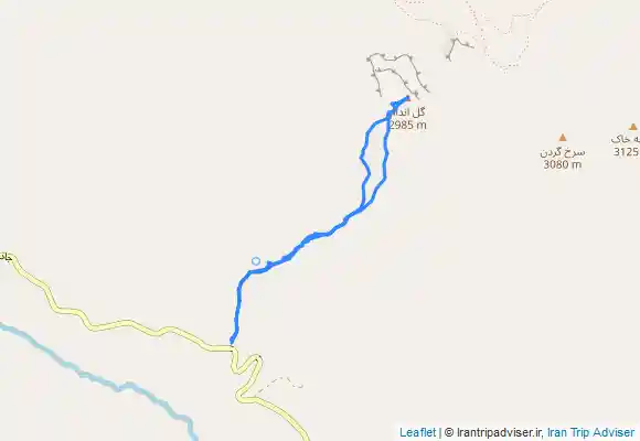 ترک جی پی اس قله گل اندام از لاسم