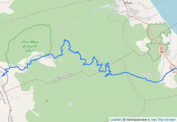 ترک جی پی اس راهدارخانه خلخال.آبشار ویسادار.پره سر1402.6.31