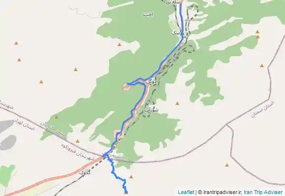 ترک جی پی اس قله پاپونچال( میان کوه)