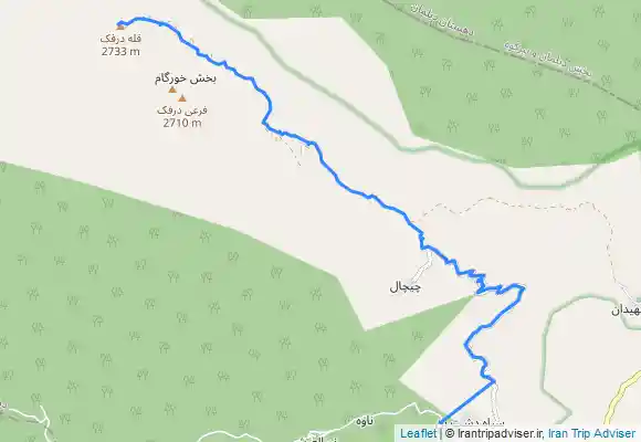 ترک جی پی اس قله درفک