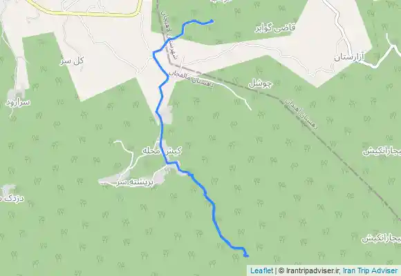 ترک جی پی اس آبشار شارشار چوشل