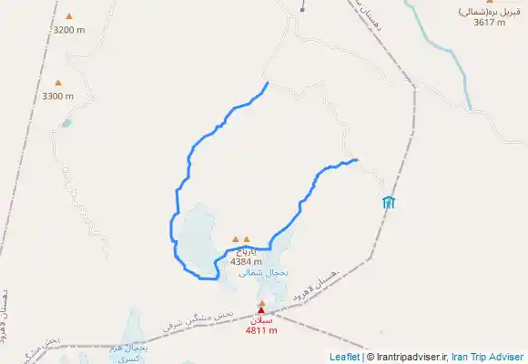 ترک جی پی اس صعود یخچال سبلان