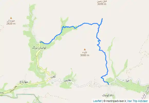 ترک جی پی اس Filmzamin Peak - قله فیل زمین