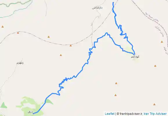 ترک جی پی اس Horis waterfall on paloma valley and darandash areaدره نوردی : گورچین دره سی - آبشار هوریز و منطقه دارانداش از کوه کمر