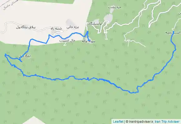 ترک جی پی اس تالش-سوئه چاله به روستای اسب ریسه