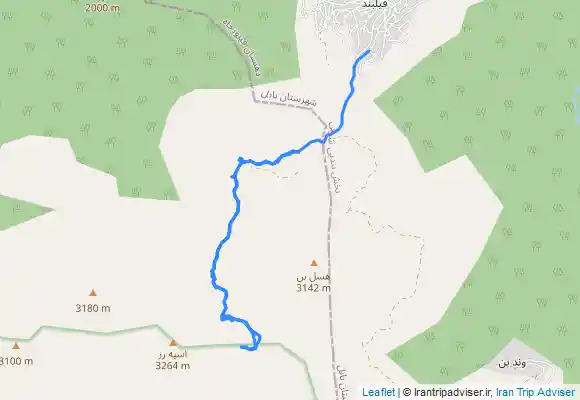 ترک جی پی اس قله حصین بن(فیلبند)