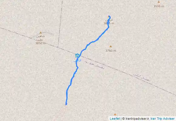 ترک جی پی اس قله کرکس . از مسیر مجتمع تفریحی رایان Karkas peak