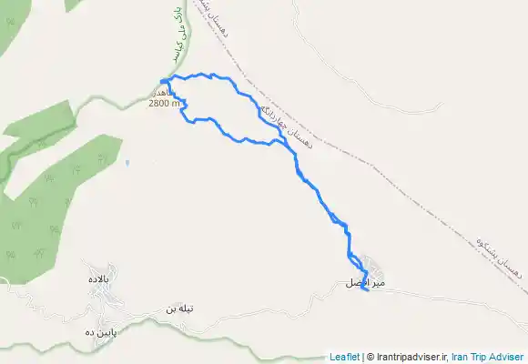 ترک جی پی اس قله شاهدژ از میرافضل