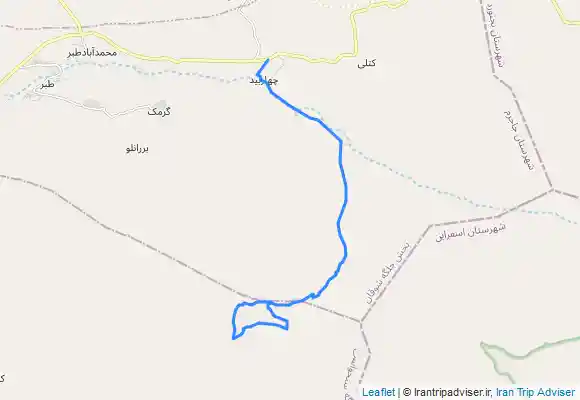 ترک جی پی اس قله سرگاز از چهار بید