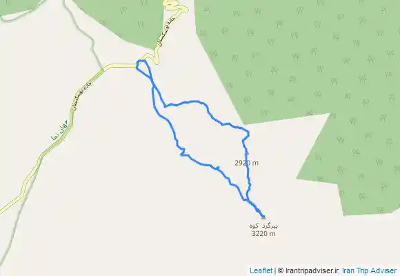 ترک جی پی اس قله پیر گردکوه