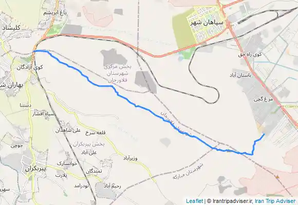 ترک جی پی اس صعود خط الراس شاه کوه اصفهان