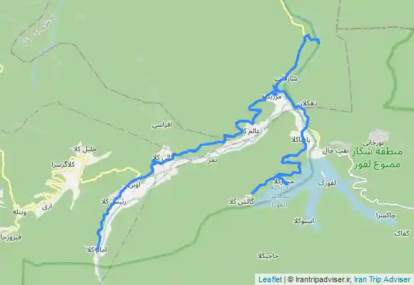 ترک جی پی اس سد لفور و ابشار ترز