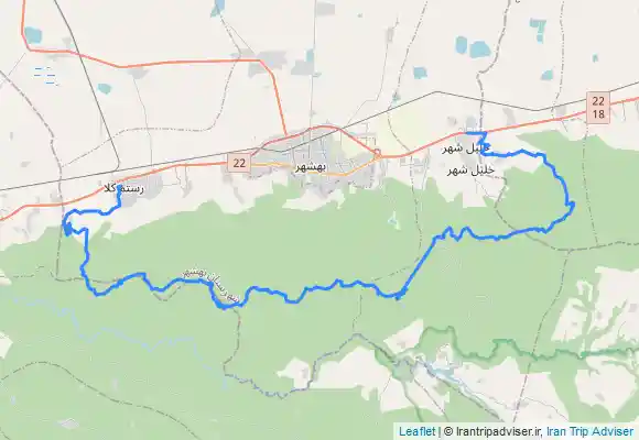 ترک جی پی اس Rostam Kolā مهدیرجه