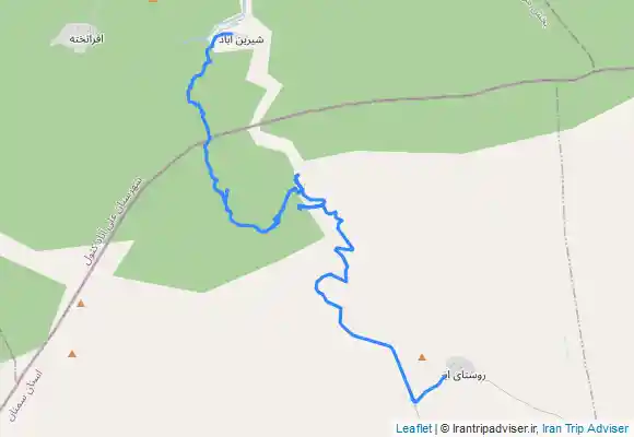 ترک جی پی اس مسير پيمايش جنگل ابر به شيرين اباد