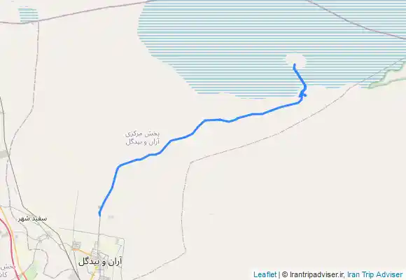 ترک جی پی اس كویر مرنجاب - آران و بیدگل تا جزیره سرگردان