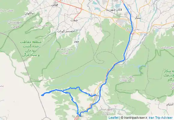 ترک جی پی اس شناسایی ی مسیر قله پشت کوه