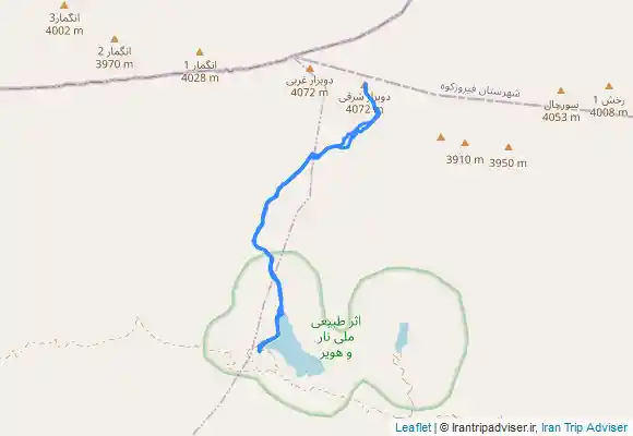 ترک جی پی اس قله دوبرار از دریاچه تار