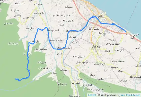 ترک جی پی اس جنگل آغوزحال