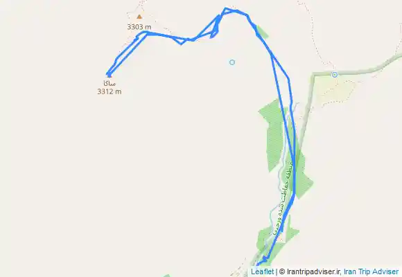 ترک جی پی اس قله ساکا به ارتفاع 3315