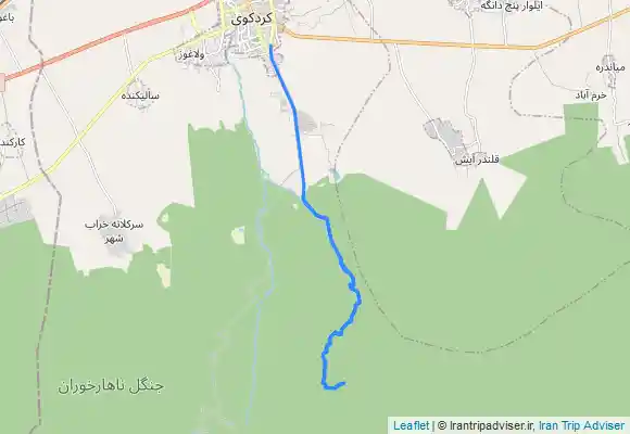 ترک جی پی اس Shadan waterfall