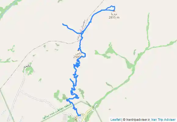 ترک جی پی اس درود، قله داس، قله نرم پا، درود