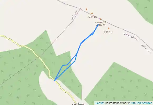 ترک جی پی اس قله کان صیفی ایلام