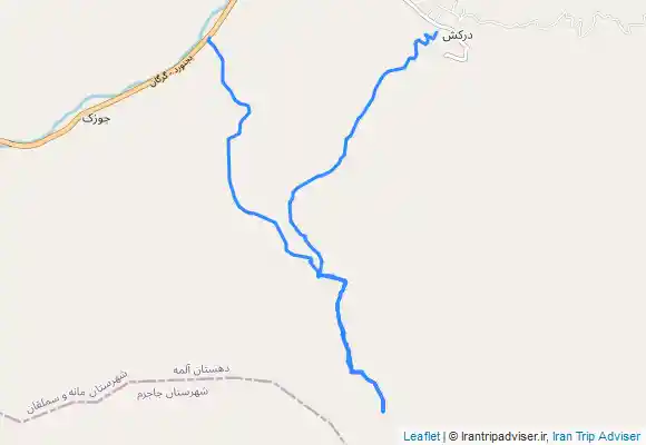 ترک جی پی اس قله ی یامان داغی، رفت و شروع از درکش، برگشت و پایان جوزک