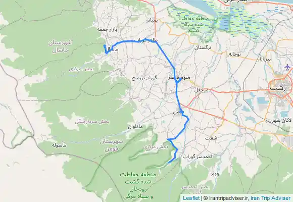 ترک جی پی اس Kasnī Chāl - Maḩalleh-ye Kāvol Kash