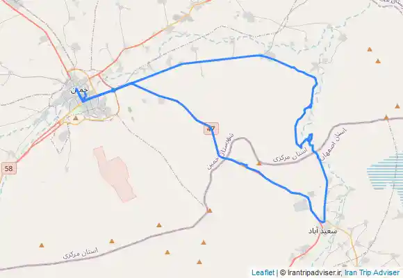 ترک جی پی اس سنگ نگاره های تیمره خمین با دوچرخه