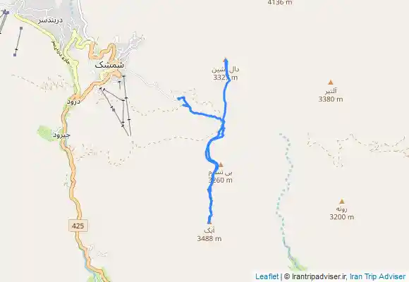 ترک جی پی اس صعود به سه قله پینستوم ، آبک و دال نشین