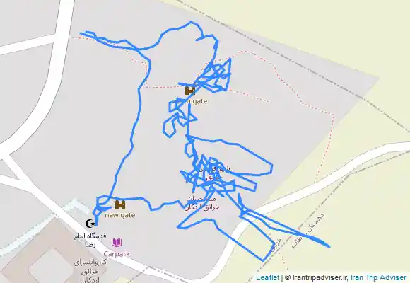 ترک جی پی اس بازدید از قلعه خرانق 