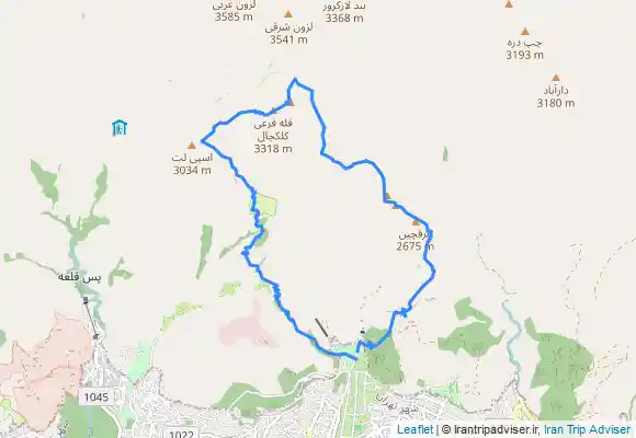 ترک جی پی اس قله کلکچال به قله عرقچین