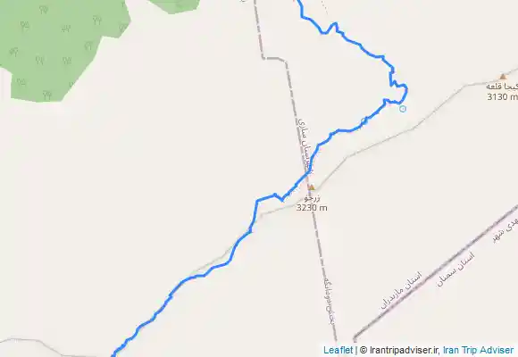 ترک جی پی اس قله خرونرو از بند بن سنگده (جنگل راش)