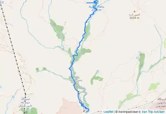 ترک جی پی اس دربند به شیرپلا و ایستگاه ۵توچال