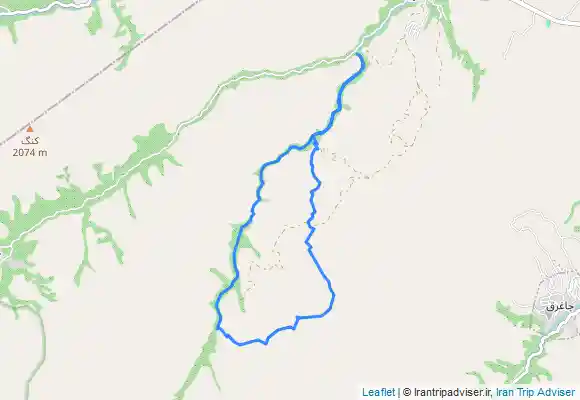 ترک جی پی اس قله نغندر از دره خوشرو