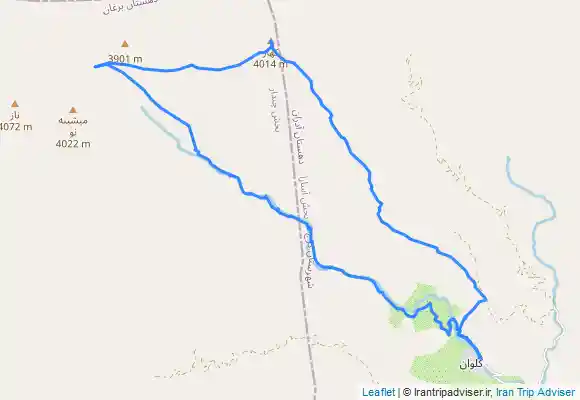 ترک جی پی اس صعود به قله كهار از روستاى كلوان