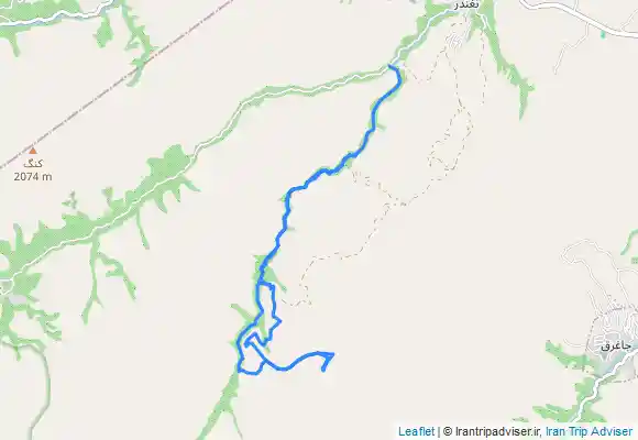 ترک جی پی اس قله نغندر نقندر از دره خوشرود