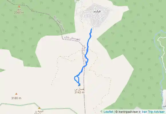 ترک جی پی اس قله حصین بن از فیلبند