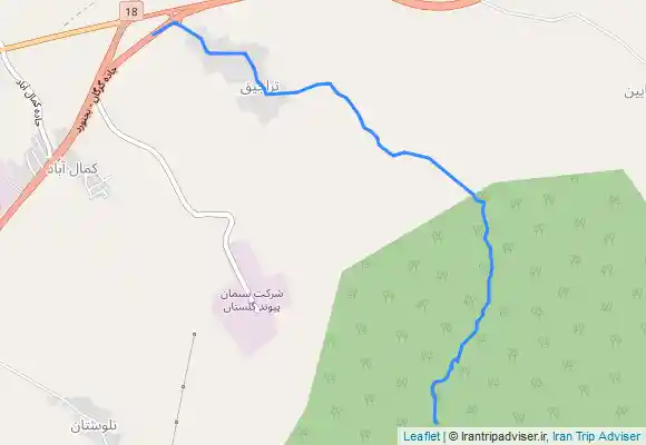 ترک جی پی اس راهنمای مرداب نیلکوه مسیر رفت (گلستان گنبد کاووس)