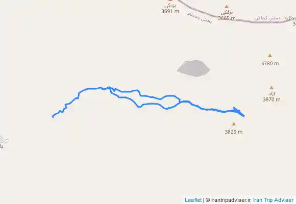 ترک جی پی اس شاهوار بام سمنان از مسیر چشمه پیرمیشی