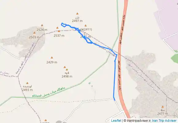 ترک جی پی اس چشمه لادوزخ و قله ی‌ ساسفید