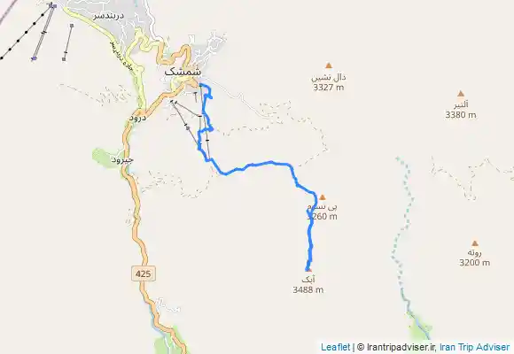 ترک جی پی اس قله آبک