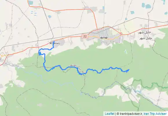 ترک جی پی اس Rostamkola to Camp,Behshar Forest