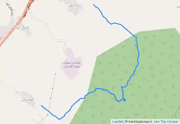 ترک جی پی اس مرداب نیلکوه از تلوستان،برگشت از تراجیغ