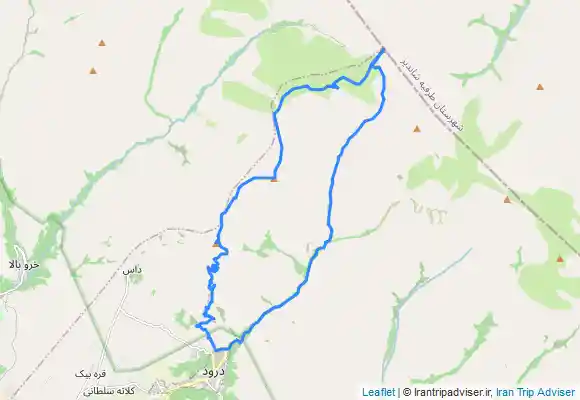 ترک جی پی اس درود، رودخانه اصلی، رودخانه خان سفید، قله فلسکه، قله خرسل، قله نرم پا، قله داس، سایت پرواز، آبشار درود