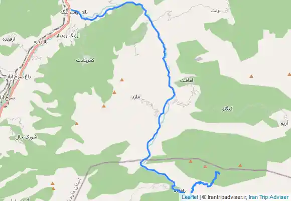 ترک جی پی اس قله منزل کوه از پاقلعه ۲۶۹۰